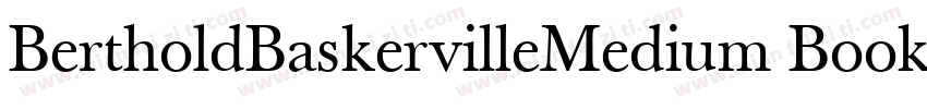 BertholdBaskervilleMedium Book字体转换